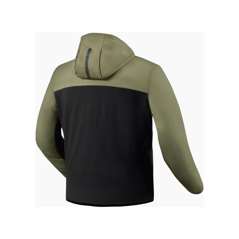 Rev'it! Andon Protective Hoodie Black / Green FREE 1 YEAR Returns, FREE UK Delivery | ThrottleChimp