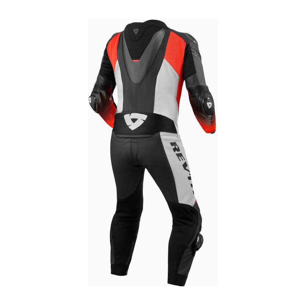 Rev'it! Control One Piece Leather Suit Black / Neon Red