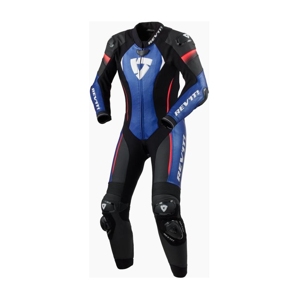 Rev'it! Xena 4 Ladies One Piece Leather Suit Black / Blue