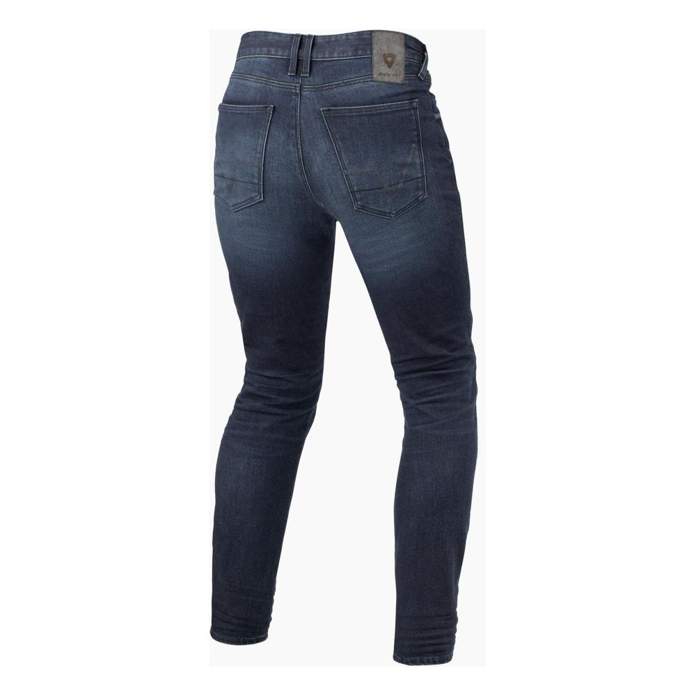 Rev'it! Carlin Skinny Fit Denim Jeans Dark Used Blue