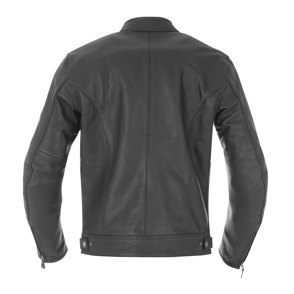 Oxford Bladon Leather Jacket Black (Image 4) - ThrottleChimp