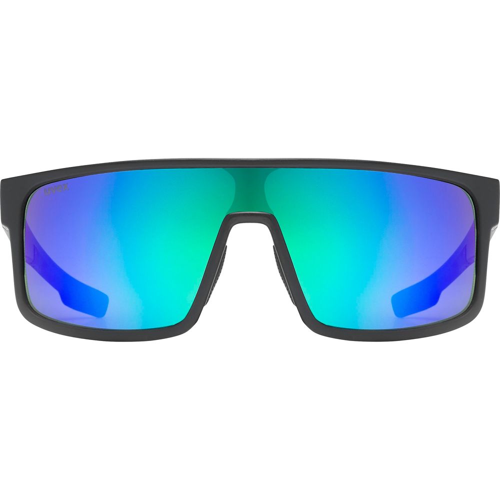 Uvex LGL 51 Sunglasses Matt Black / Green (Image 3) - ThrottleChimp