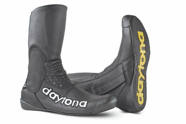 Daytona Sidecar Leather Boots Black - ThrottleChimp