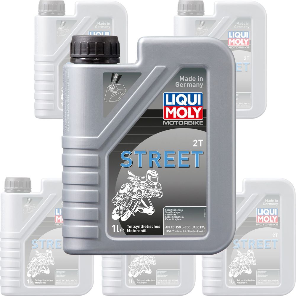 Liqui Moly 2 Stroke Semi Synthetic Motorbike Street Oil - Box of 6 - ThrottleChimp