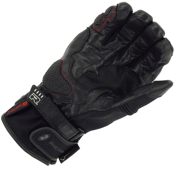 Richa Atlantic Summer Gore-Tex Gloves Black FREE 1 YEAR Returns, FREE UK Delivery | ThrottleChimp