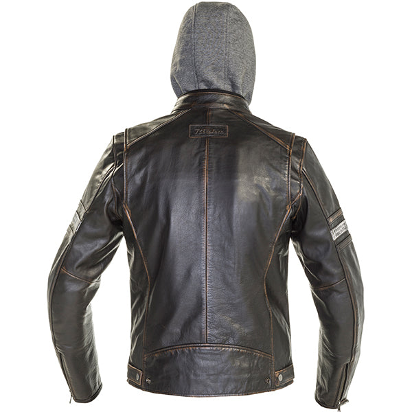 Richa Toulon 2 Hooded Leather Jacket Black (Image 3) - ThrottleChimp