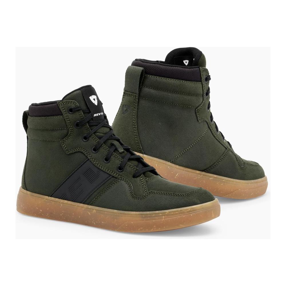 Rev'it! Kick Riding Shoes Dark Green / Brown