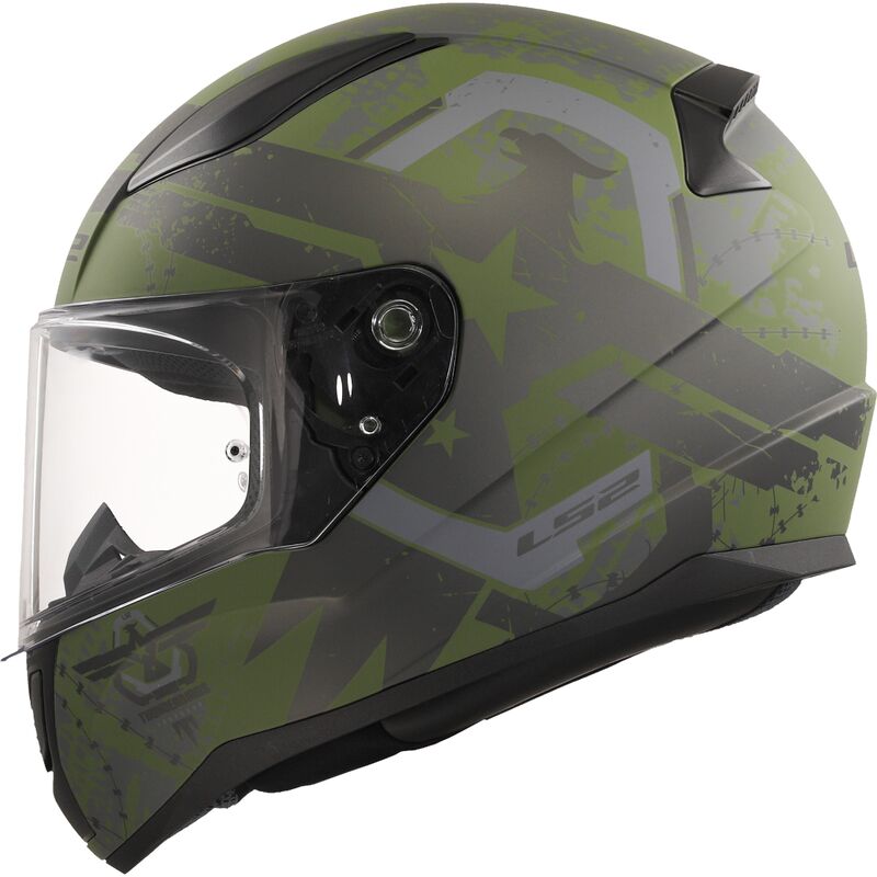 LS2 FF353 Rapid 2 Thunder Birds Full Face Helmet Matt Military Green