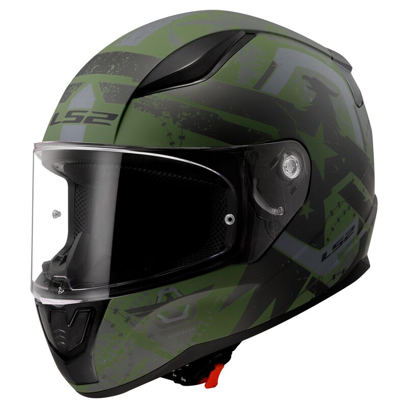 LS2 FF353 Rapid 2 Thunder Birds Full Face Helmet Matt Military Green FREE 1 YEAR Returns, FREE UK Delivery | ThrottleChimp