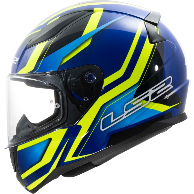 LS2 FF353 Rapid 2 Flitz Full Face Helmet Hi-Vis Yellow / Blue