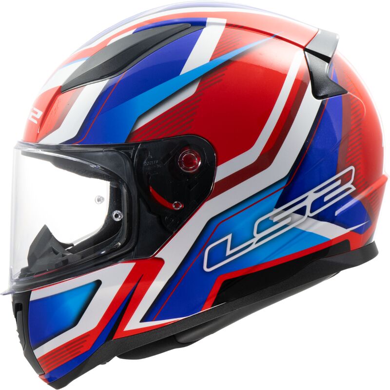 LS2 FF353 Rapid 2 Flitz Full Face Helmet White / Blue / Red FREE 1 YEAR Returns, FREE UK Delivery | ThrottleChimp