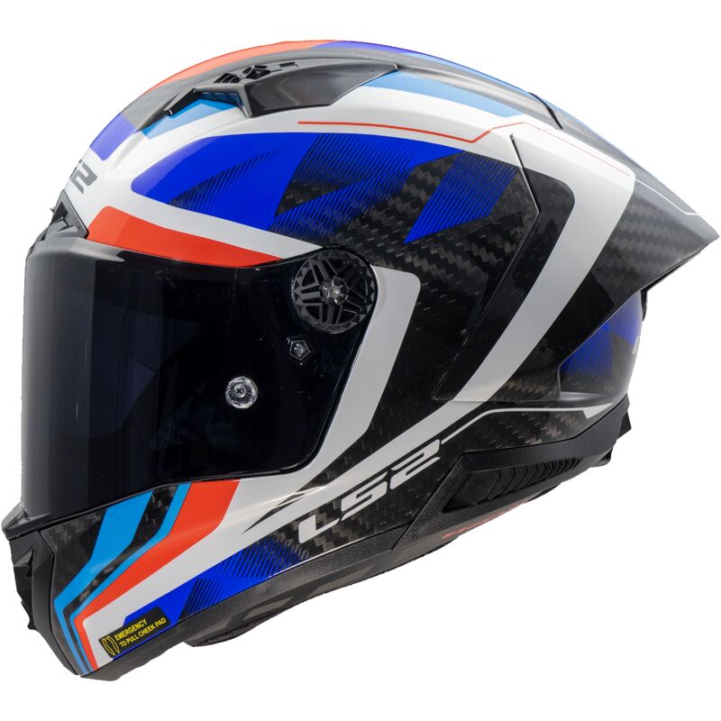 LS2 FF805 Thunder GP Aero Carbon Full Face Helmet Raute Blue / Red