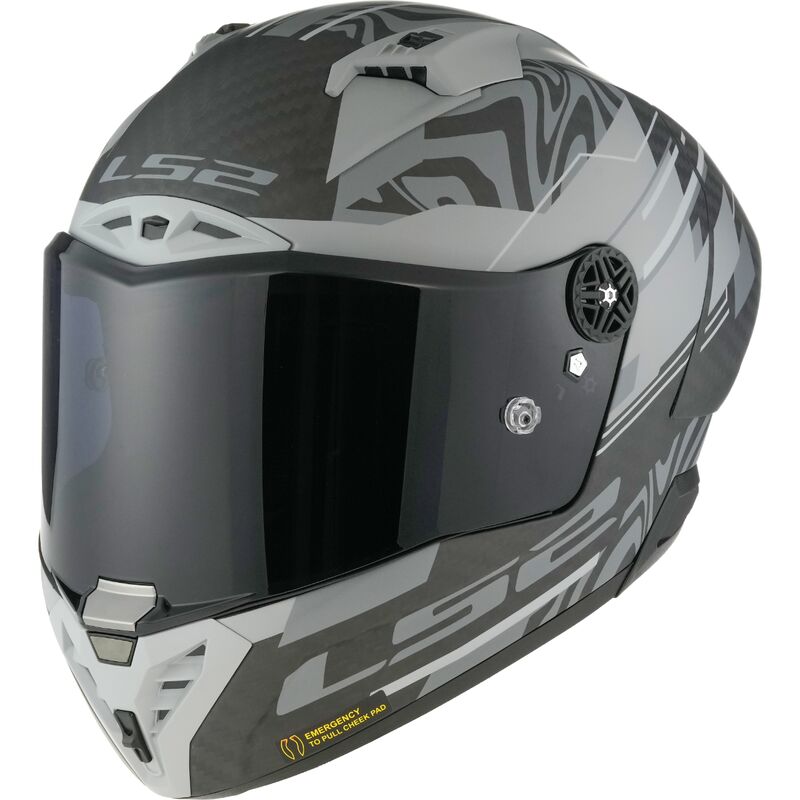 LS2 FF805 Thunder GP Aero Carbon Full Face Helmet Polar Matt Black