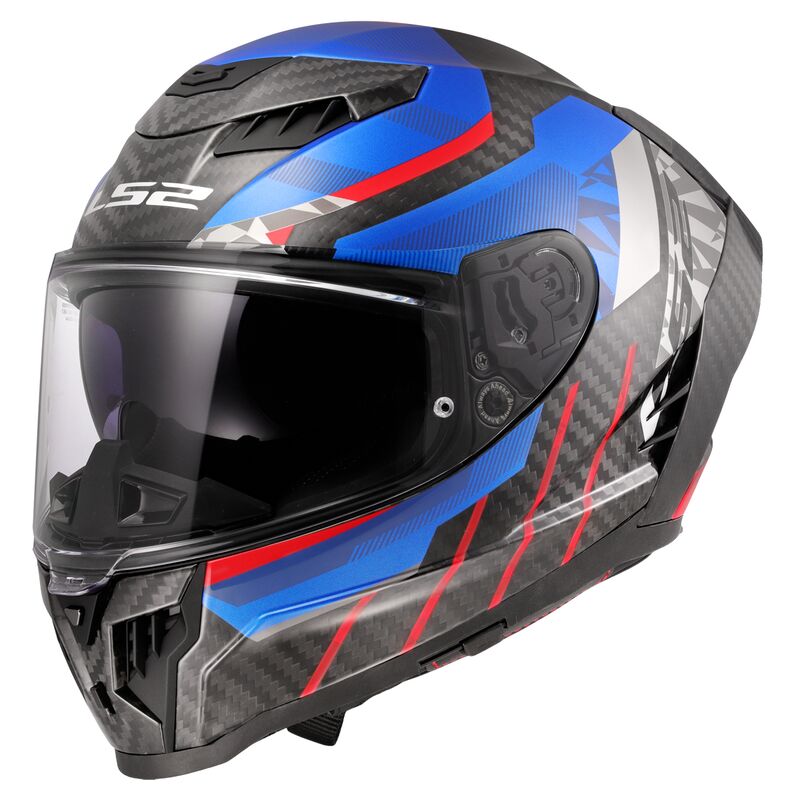 LS2 FF807 Dragon Full Face Helmet Trax Blue / Red