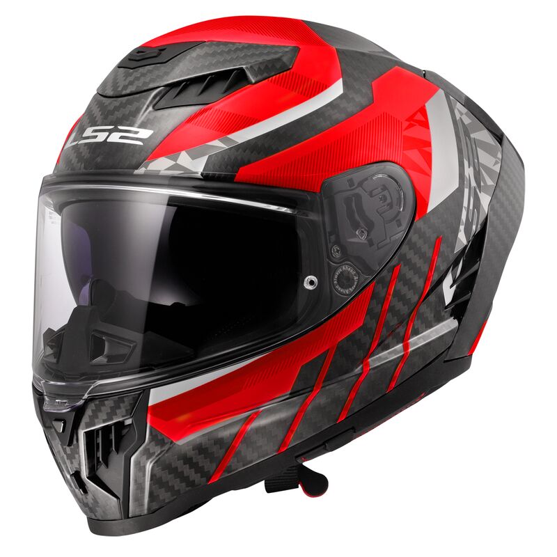 LS2 FF807 Dragon Full Face Helmet Trax Red