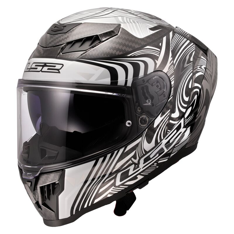 LS2 FF807 Dragon Full Face Helmet Enthum Silver FREE 1 YEAR Returns, FREE UK Delivery | ThrottleChimp