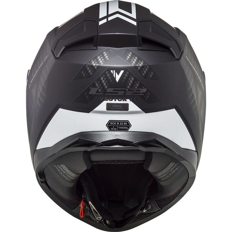 LS2 FF811 Vector 2 ECE 22.06 Full Face Helmet Splitter Black / White (Image 5) - ThrottleChimp