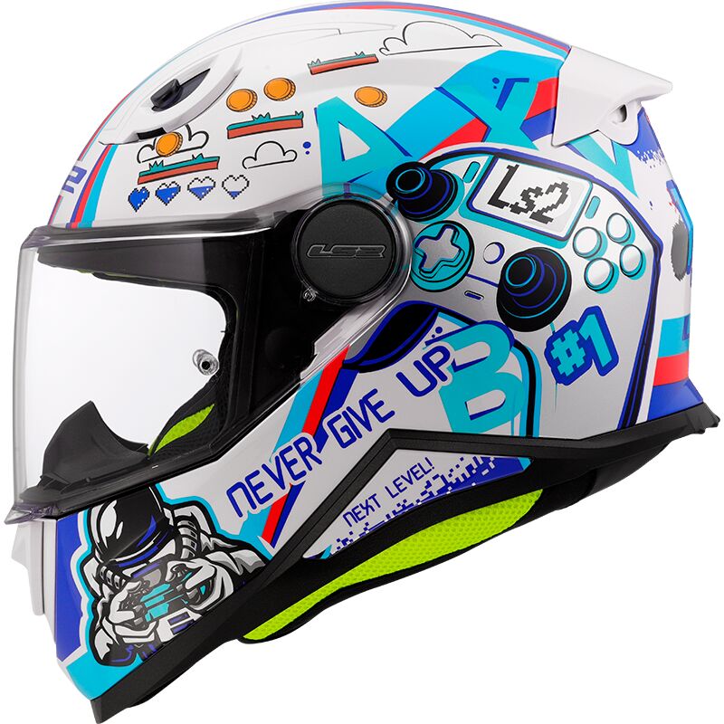 LS2 FF812 Kids Full Face Helmet Next Level White