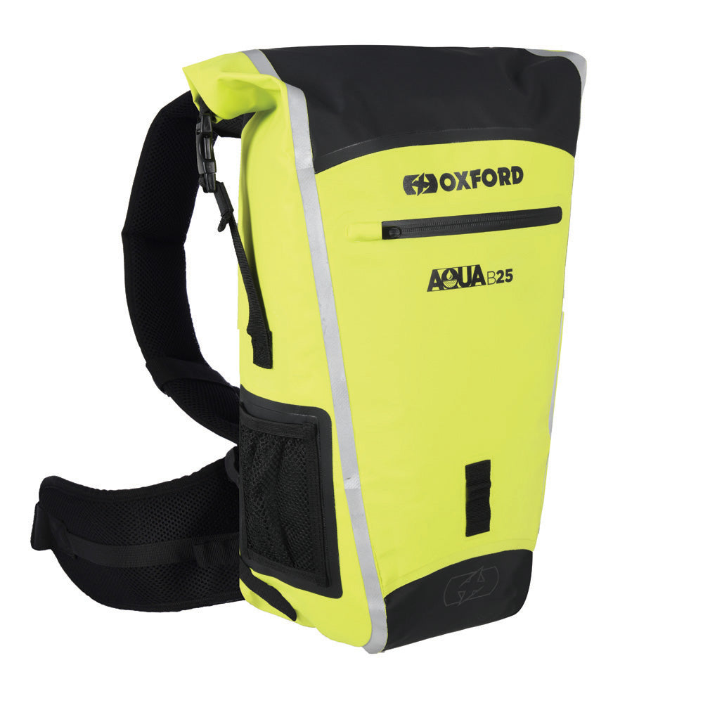 Oxford Aqua B25 Hydro Backpack Black / Fluo Yellow - 25 Litres - ThrottleChimp