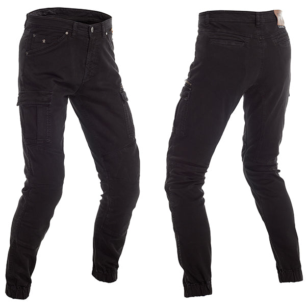 Richa Apache Summer Riding Denim Jeans Black (Image 3) - ThrottleChimp