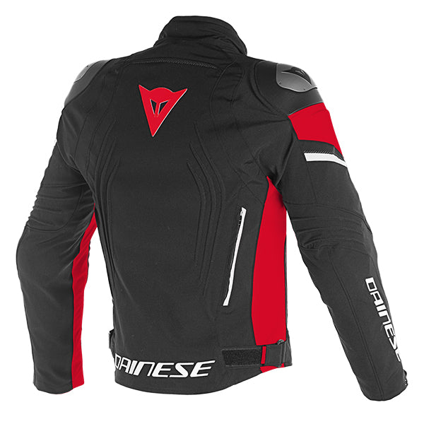 Dainese Racing 3 D-Dry All Weather Textile Jacket Black / Black / Red (Image 2) - ThrottleChimp