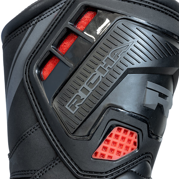 Richa Drift Evo Boots Black / Red / Grey (Image 5) - ThrottleChimp