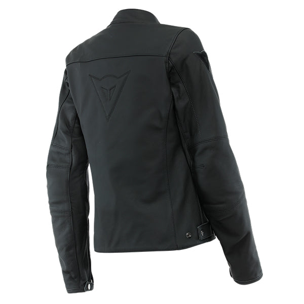 Dainese Razon 2 Ladies Leather Jacket Black (Image 2) - ThrottleChimp