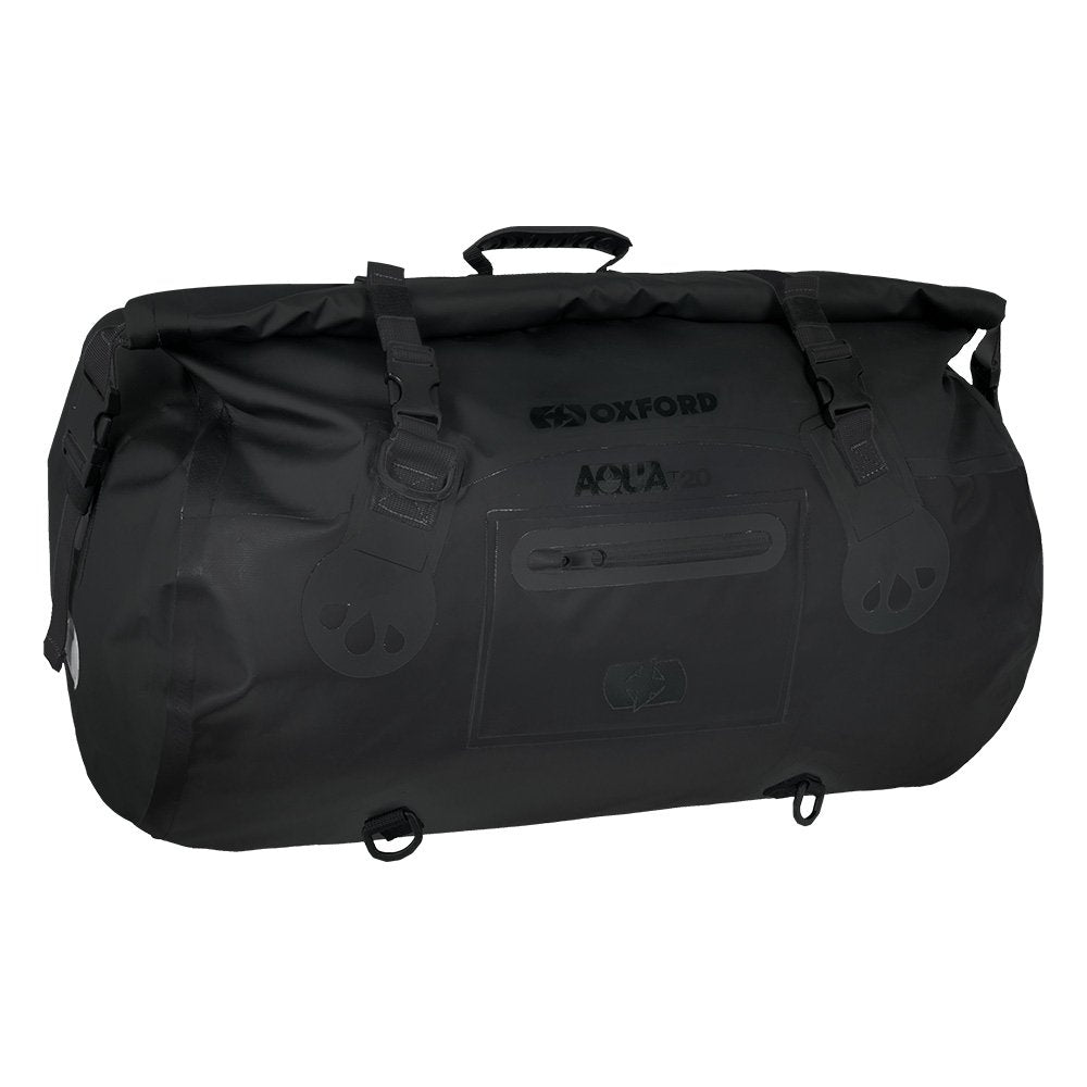 Oxford Aqua T20 Roll Bag Black - 20 Litres - ThrottleChimp