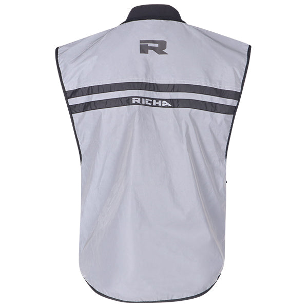 Richa Safety Flare Vest Grey (Image 3) - ThrottleChimp