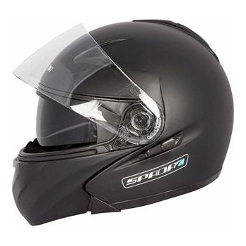 Spada Reveal Flip-Up Helmet Matt Black FREE 1 YEAR Returns, FREE UK Delivery | ThrottleChimp