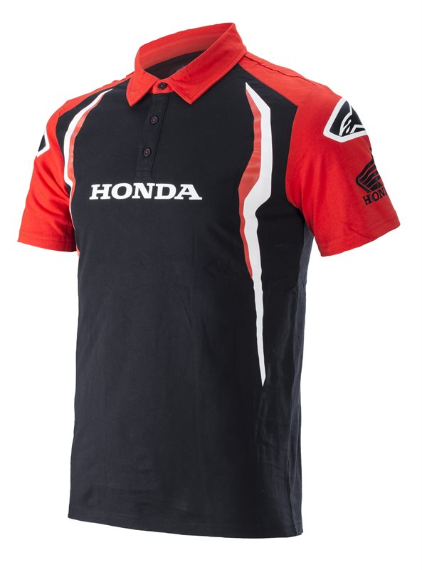 Alpinestars Honda Polo Red / Black FREE 1 YEAR Returns, FREE UK Delivery | ThrottleChimp