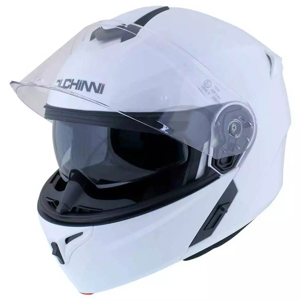 Duchinni D938 Flip-Up Helmet White - ThrottleChimp