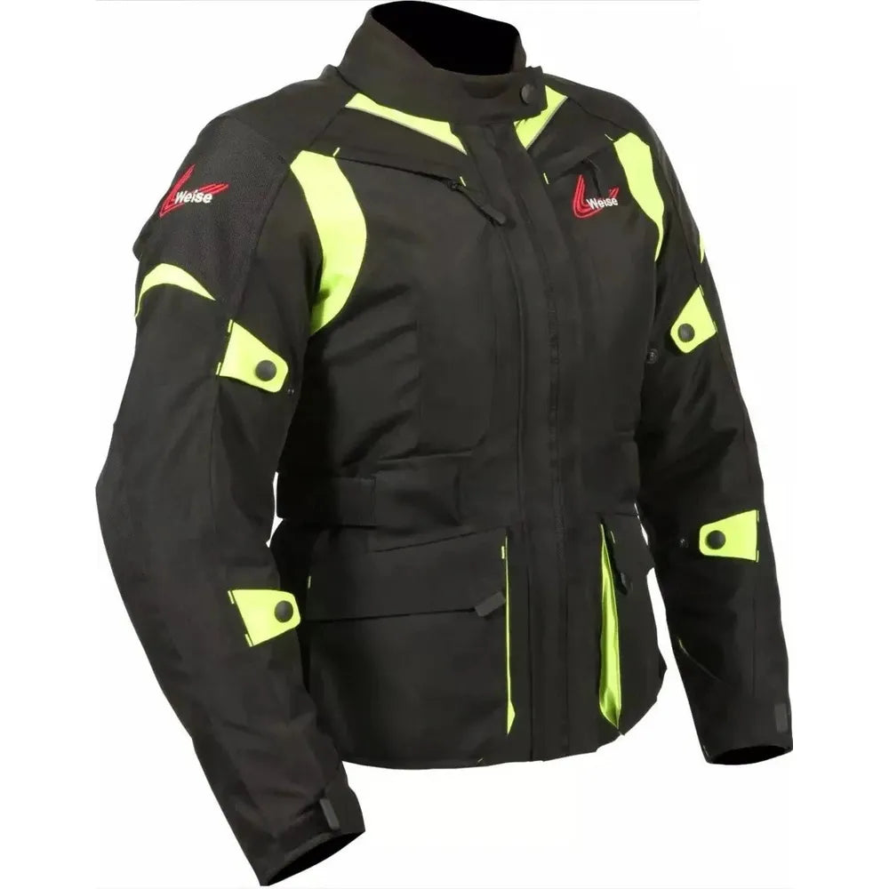 Weise Pioneer Textile Jacket Black / Neon (Image 2) - ThrottleChimp