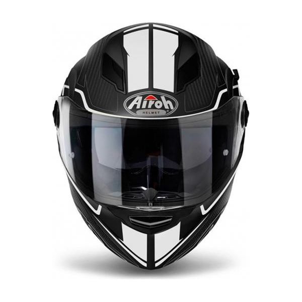 Airoh Movement S Full Face Helmet Faster Matt White (Image 2) - ThrottleChimp