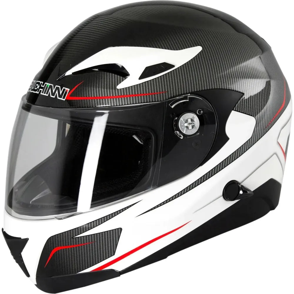 Duchinni D405 Colt Full Face Helmet Black / White - ThrottleChimp