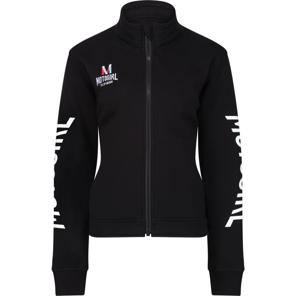 MotoGirl M-Patch Ladies Sweatshirt Black - ThrottleChimp