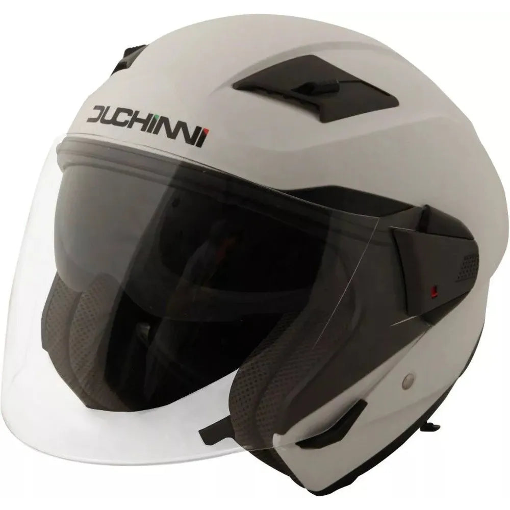 Duchinni D205 Open Face Helmet White - ThrottleChimp