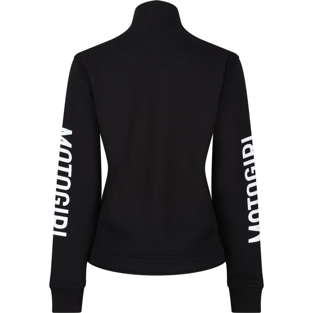 MotoGirl M-Patch Ladies Sweatshirt Black (Image 2) - ThrottleChimp