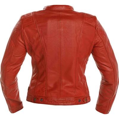 Richa Lausanne Ladies Leather Jacket Red (Image 2) - ThrottleChimp