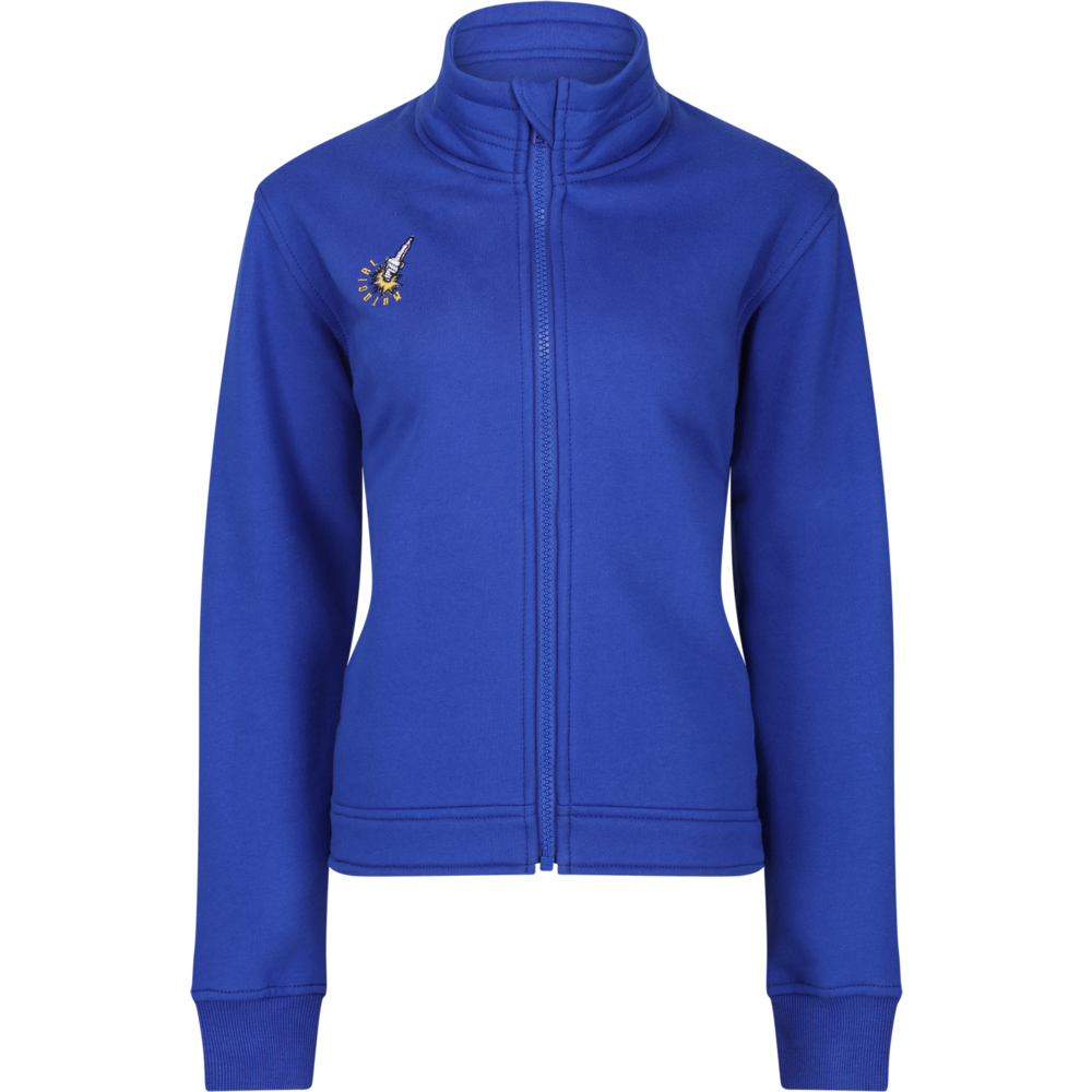 MotoGirl Spark Ladies Sweatshirt Blue - ThrottleChimp