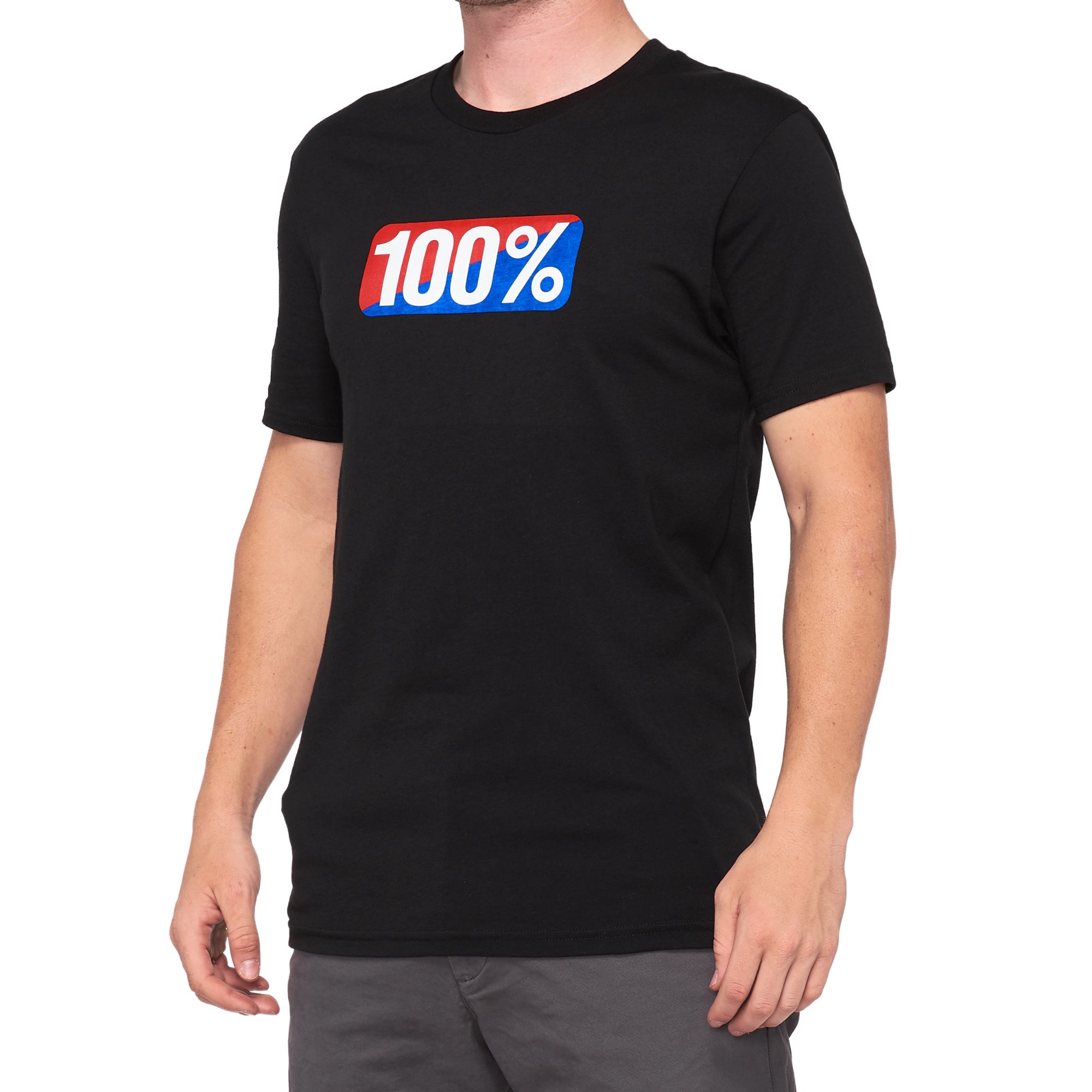 100% Classic T-Shirt Black FREE 1 YEAR Returns, FREE UK Delivery | ThrottleChimp