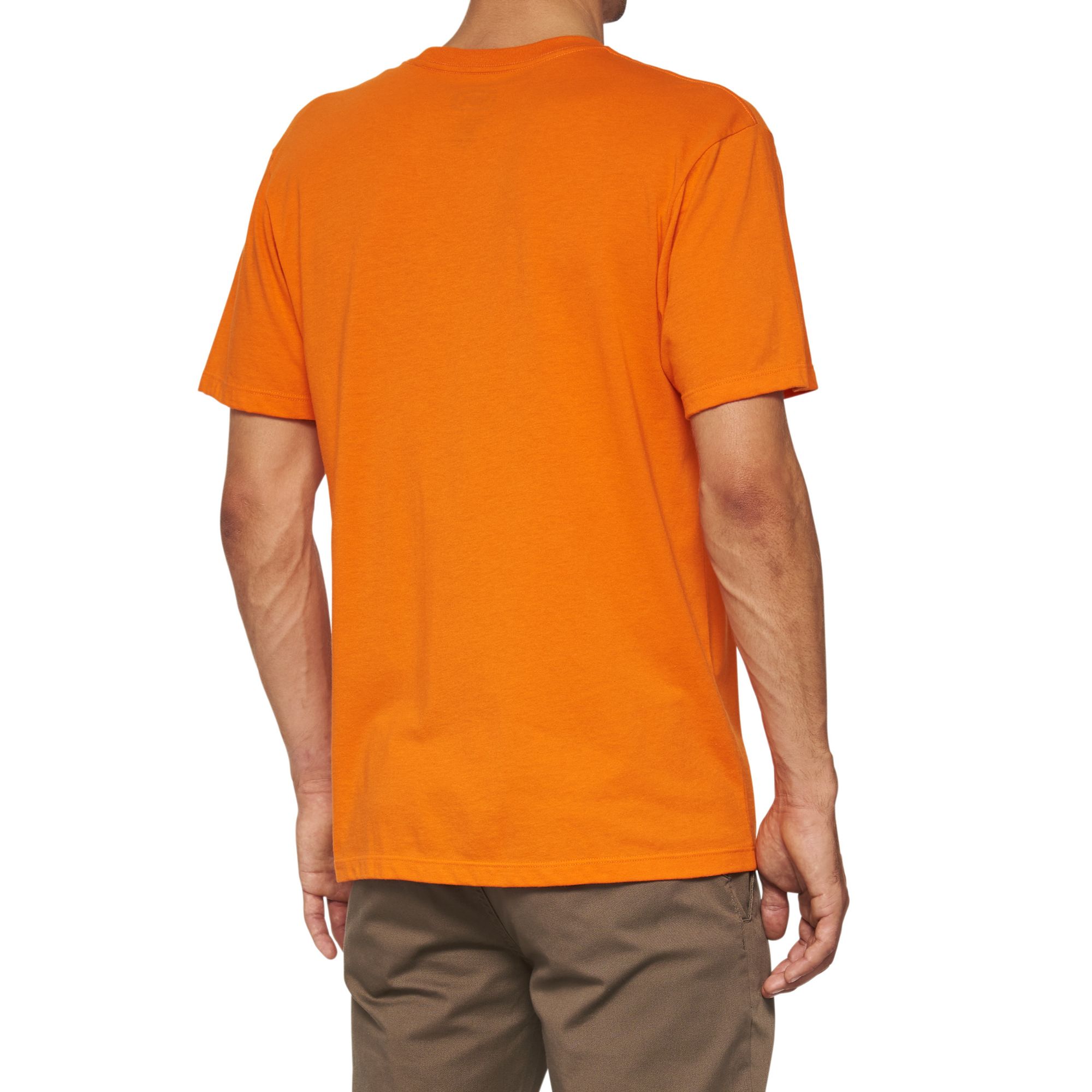 100% Icon Short Sleeves T-Shirt Orange FREE 1 YEAR Returns, FREE UK Delivery | ThrottleChimp