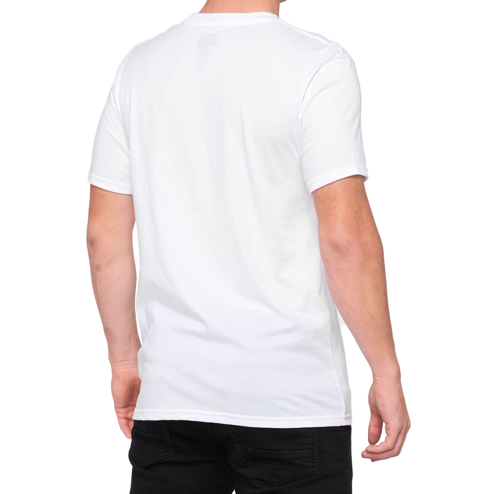 100% Icon Short Sleeves T-Shirt White FREE 1 YEAR Returns, FREE UK Delivery | ThrottleChimp