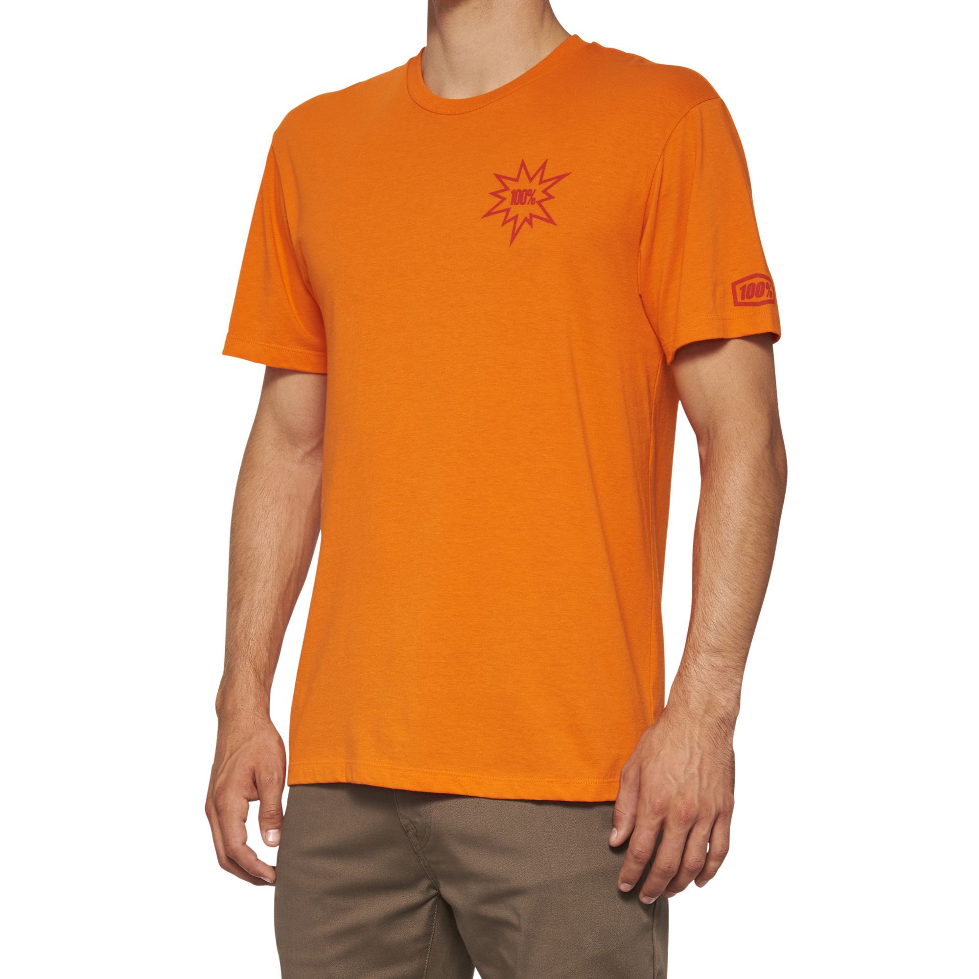 100% Serpico Short Sleeves T-Shirt Orange FREE 1 YEAR Returns, FREE UK Delivery | ThrottleChimp