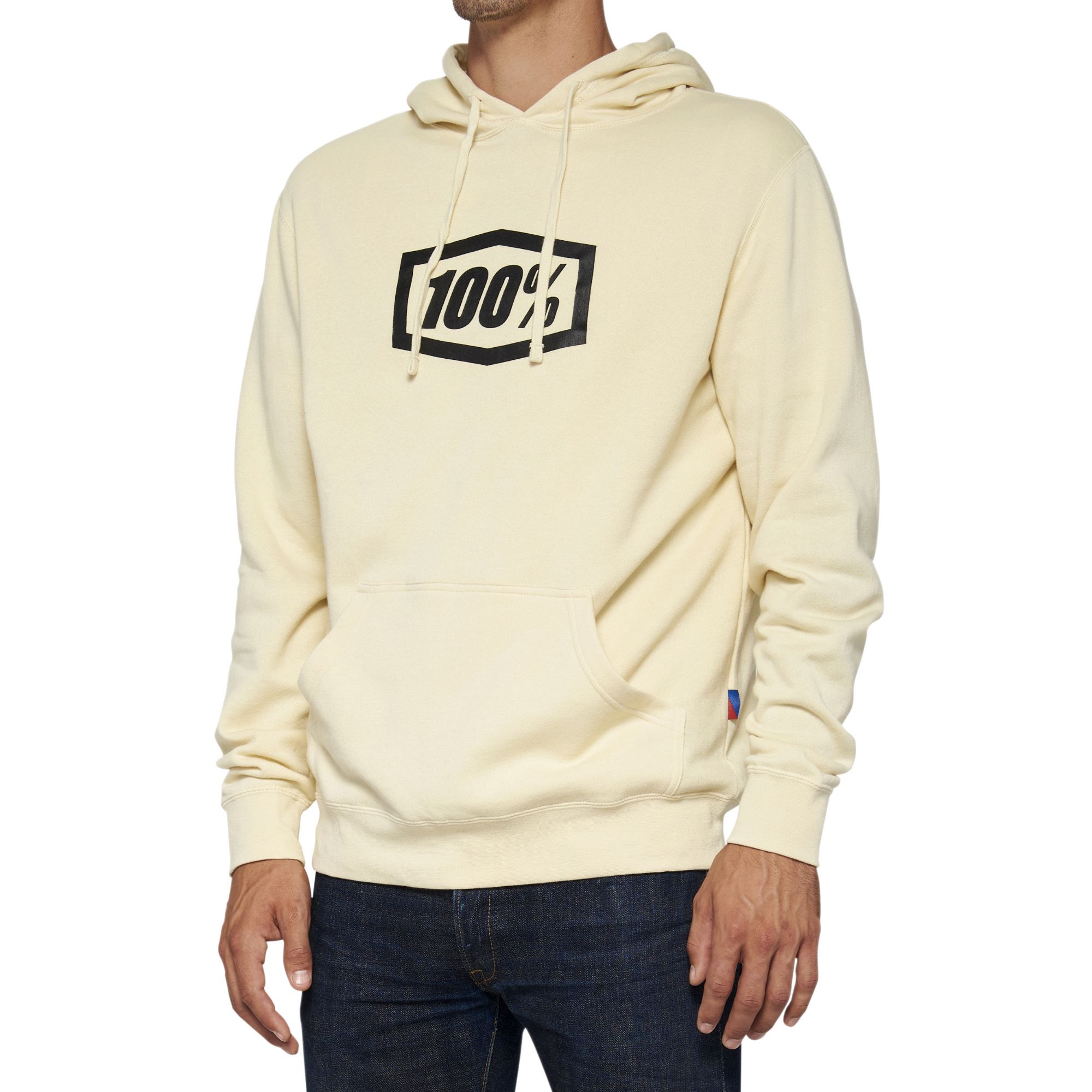 100% Icon Pullover Hoodie Chalk FREE 1 YEAR Returns, FREE UK Delivery | ThrottleChimp