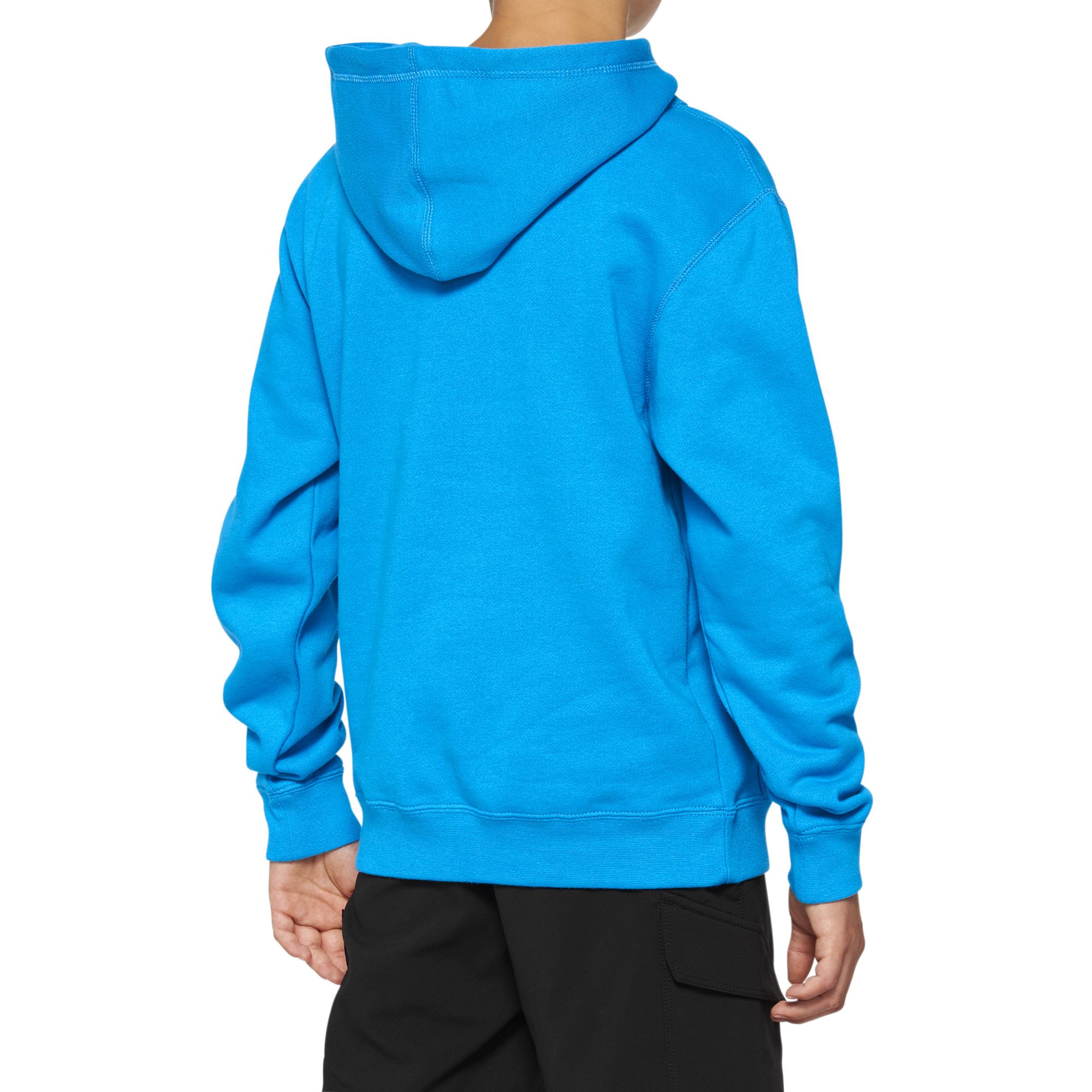 100% Icon Pullover Youth Hoodie Skyblue FREE 1 YEAR Returns, FREE UK Delivery | ThrottleChimp