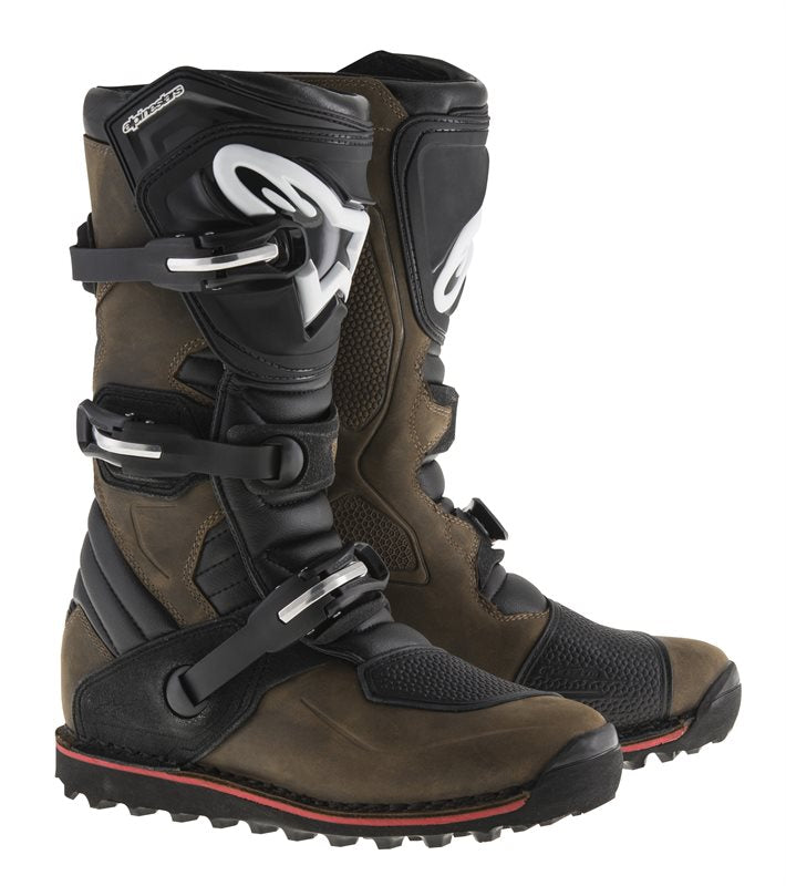 Alpinestars Tech T Off-Road Boots Oiled Brown FREE 1 YEAR Returns, FREE UK Delivery | ThrottleChimp