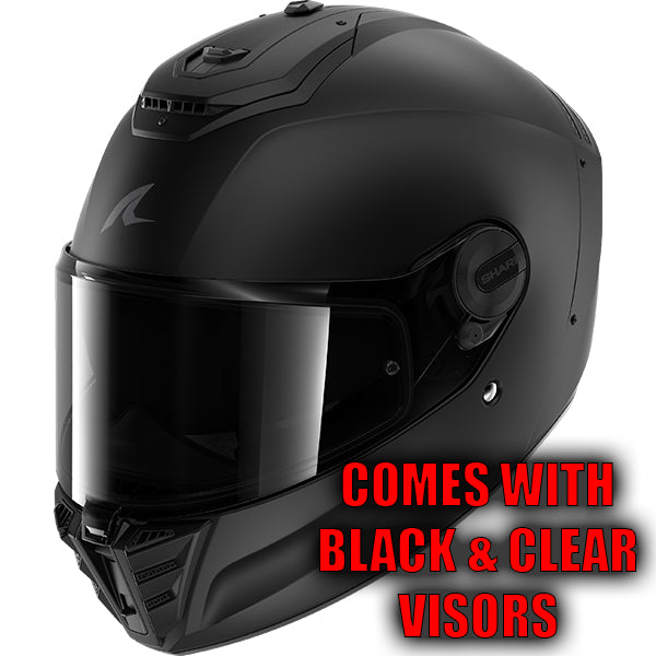 Shark Spartan RS Full Face Helmet Dark Shadow Matt Black / Anthracite