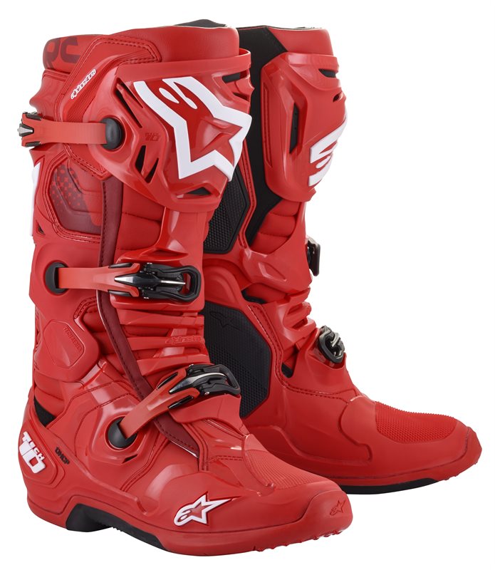 Alpinestars Tech 10 Off-Road Boots Red FREE 1 YEAR Returns, FREE UK Delivery | ThrottleChimp