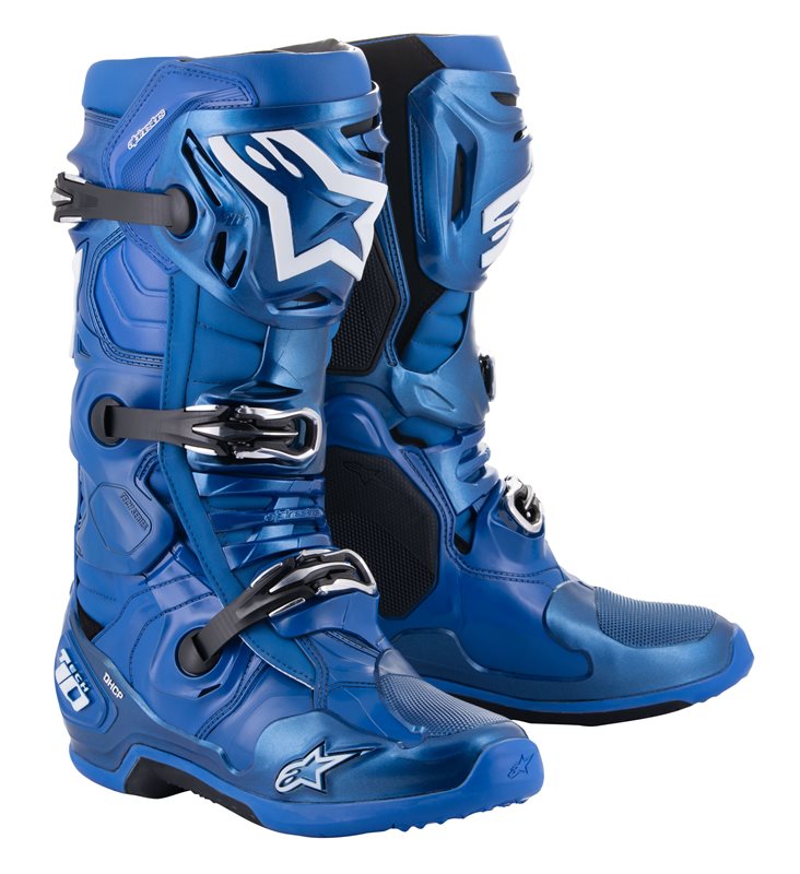 Alpinestars Tech 10 Off-Road Boots Blue / Black FREE 1 YEAR Returns, FREE UK Delivery | ThrottleChimp